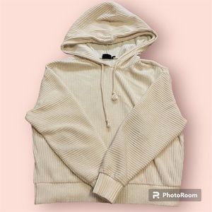 Urban Outfitters Pink Ribbed Hoodie